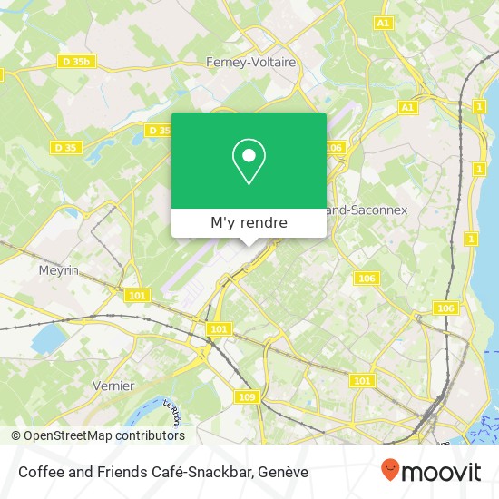 Coffee and Friends Café-Snackbar plan