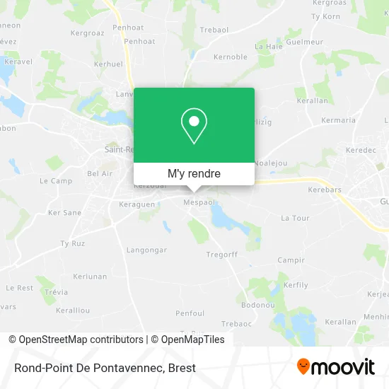 Rond-Point De Pontavennec plan
