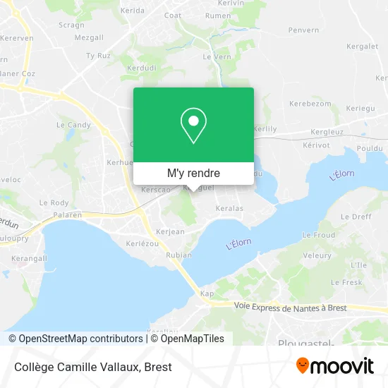 Collège Camille Vallaux plan