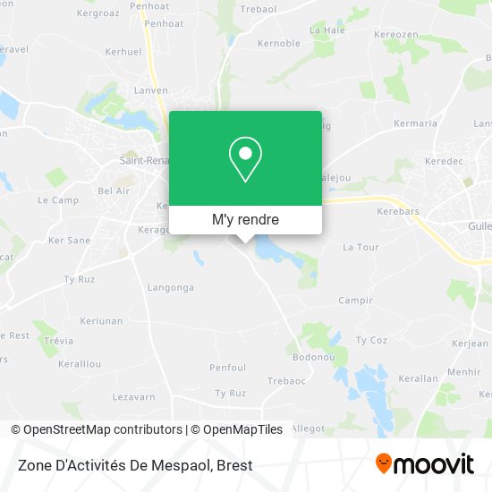 Zone D'Activités De Mespaol plan