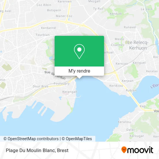 Plage Du Moulin Blanc plan