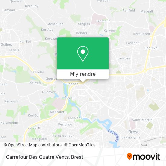 Carrefour Des Quatre Vents plan