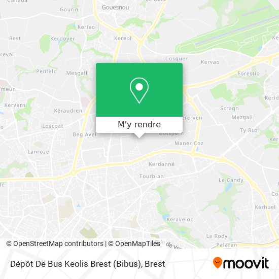Dépôt De Bus Keolis Brest (Bibus) plan