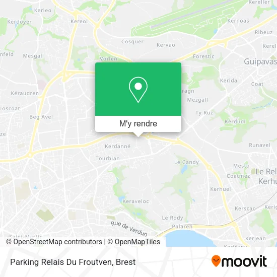 Parking Relais Du Froutven plan