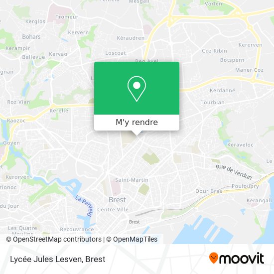 Lycée Jules Lesven plan