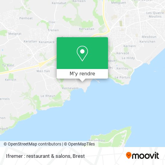 Ifremer : restaurant & salons plan