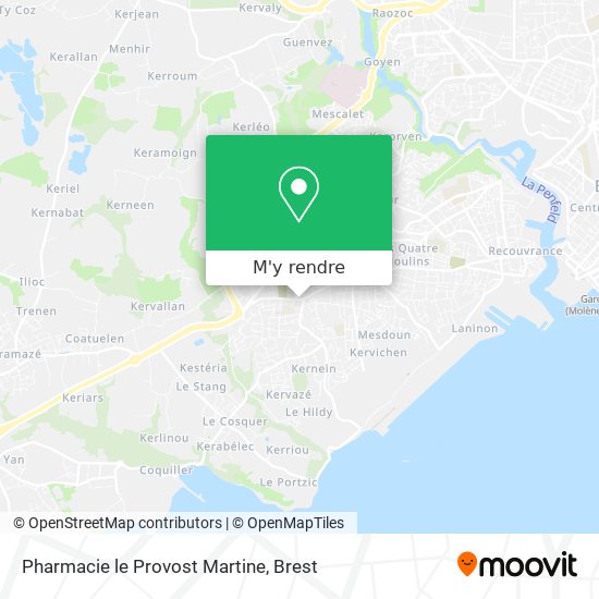 Pharmacie le Provost Martine plan
