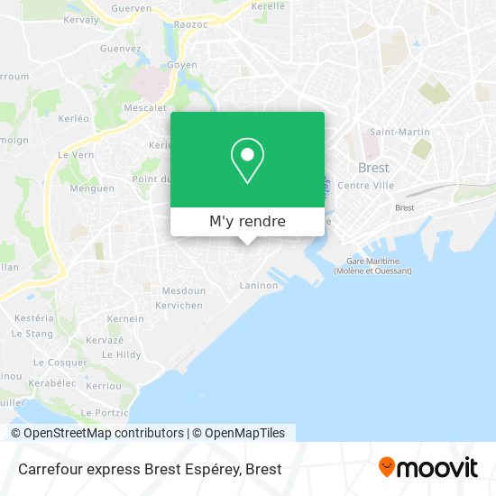 Carrefour express Brest Espérey plan