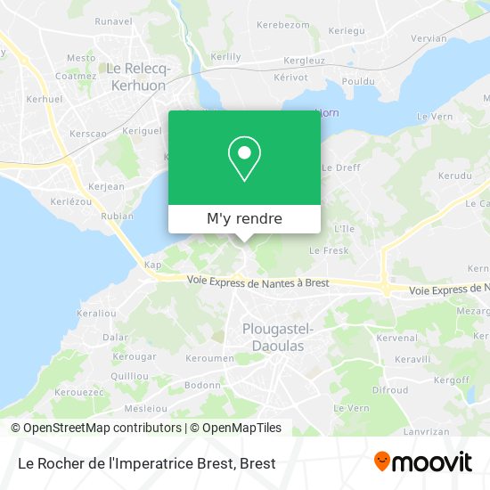 Le Rocher de l'Imperatrice Brest plan