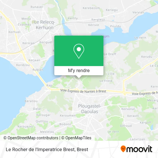 Le Rocher de l'Imperatrice Brest plan