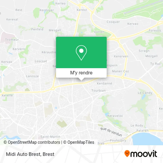 Midi Auto Brest plan