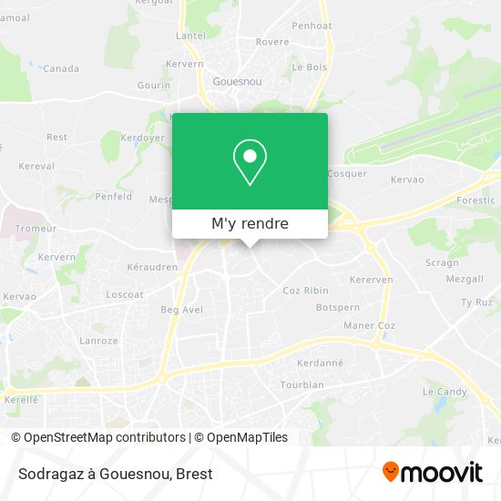 Sodragaz à Gouesnou plan