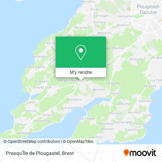 Presqu'Île de Plougastel plan
