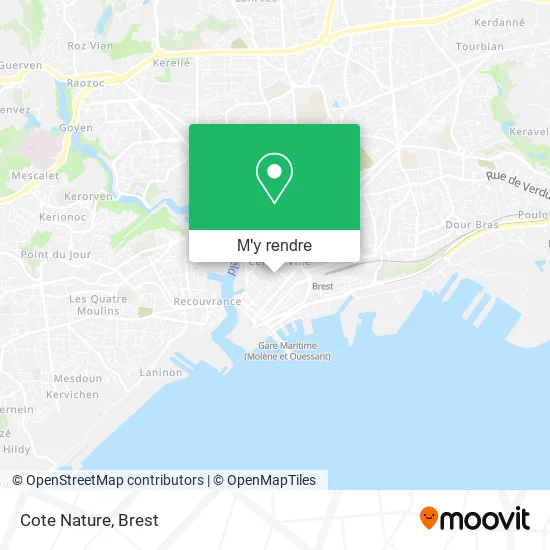 Cote Nature plan