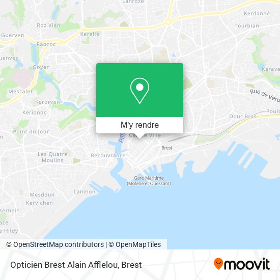 Opticien Brest Alain Afflelou plan