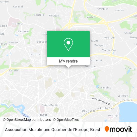 Association Musulmane Quartier de l'Europe plan