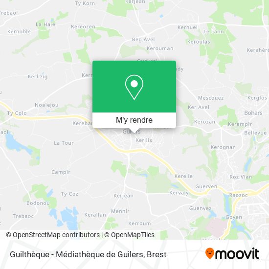Guilthèque - Médiathèque de Guilers plan