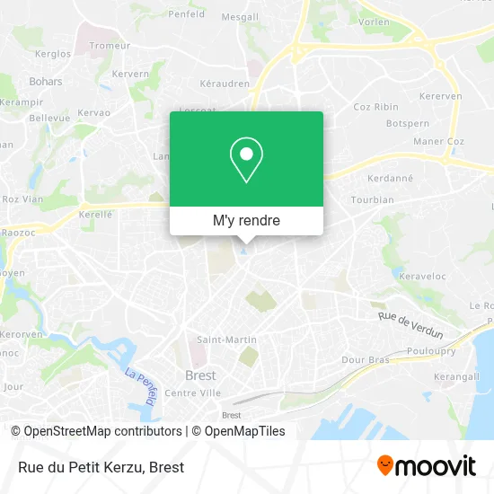 Rue du Petit Kerzu plan