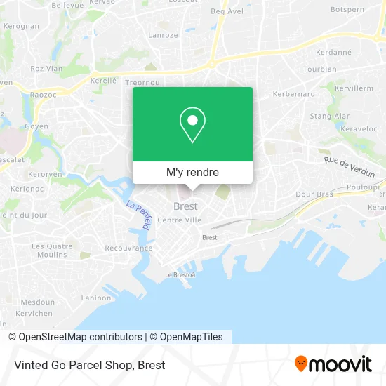 Vinted Go Parcel Shop plan
