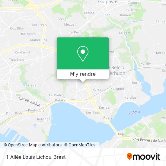 1 Allée Louis Lichou plan