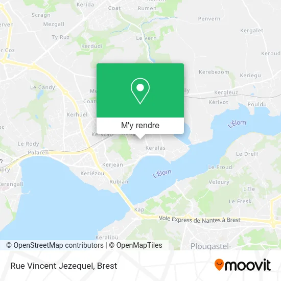 Rue Vincent Jezequel plan