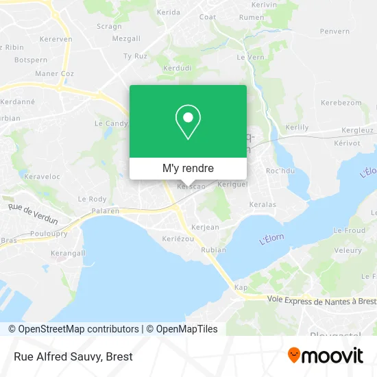 Rue Alfred Sauvy plan