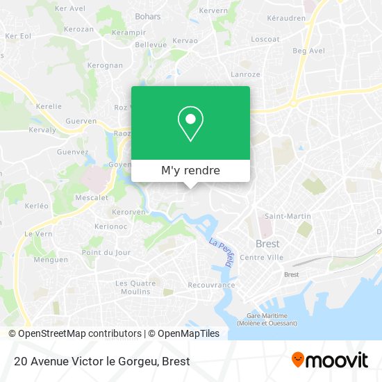 20 Avenue Victor le Gorgeu plan