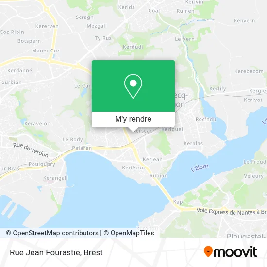 Rue Jean Fourastié plan