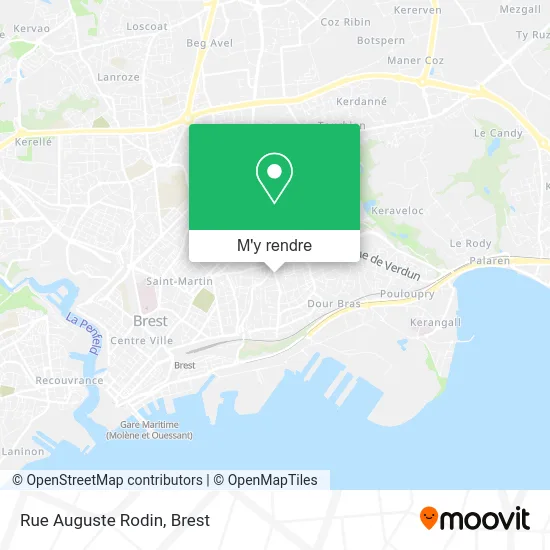 Rue Auguste Rodin plan