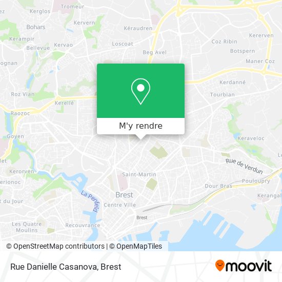 Rue Danielle Casanova plan