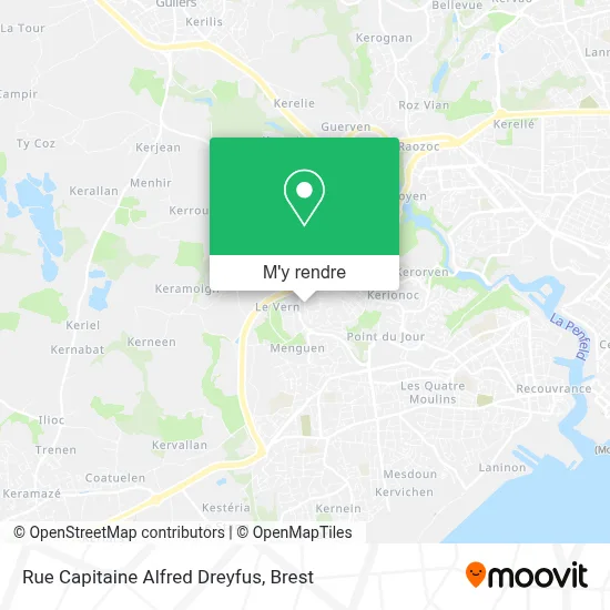 Rue Capitaine Alfred Dreyfus plan