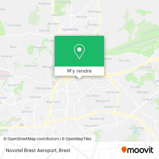 Novotel Brest Aeroport plan