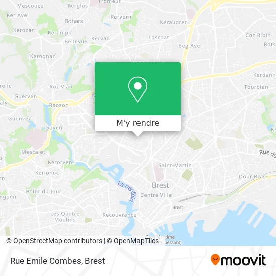 Rue Emile Combes plan