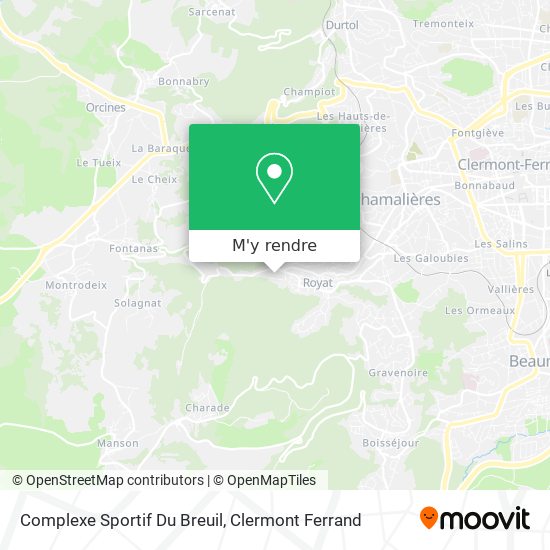 Complexe Sportif Du Breuil plan