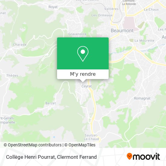 Collège Henri Pourrat plan