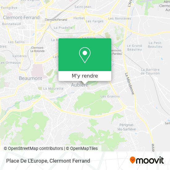 Place De L'Europe plan