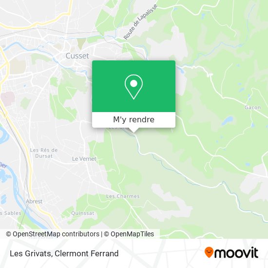 Les Grivats plan