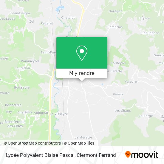 Lycée Polyvalent Blaise Pascal plan