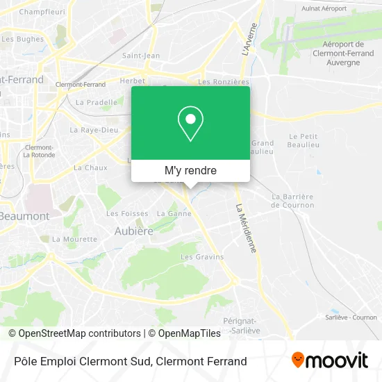 Pôle Emploi Clermont Sud plan