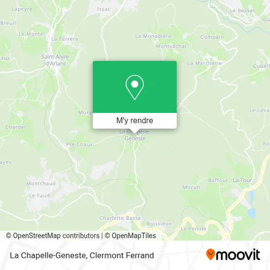 La Chapelle-Geneste plan