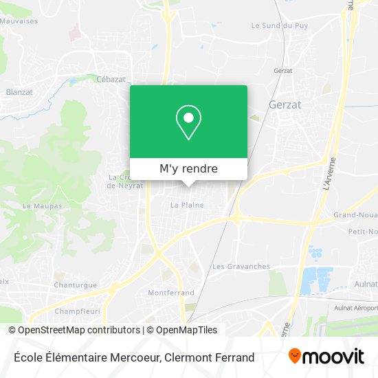 École Élémentaire Mercoeur plan