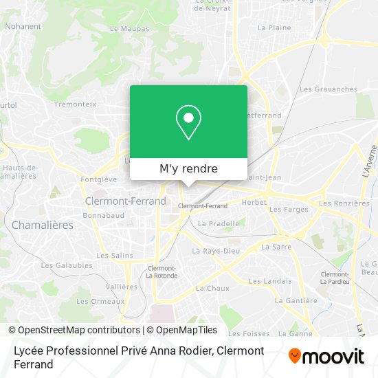 Lycée Professionnel Privé Anna Rodier plan