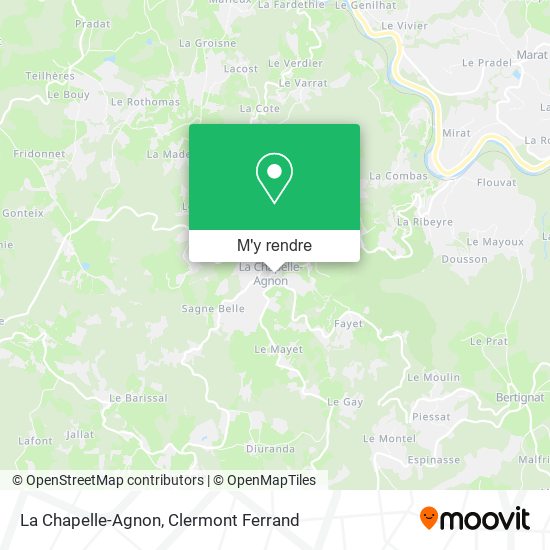 La Chapelle-Agnon plan