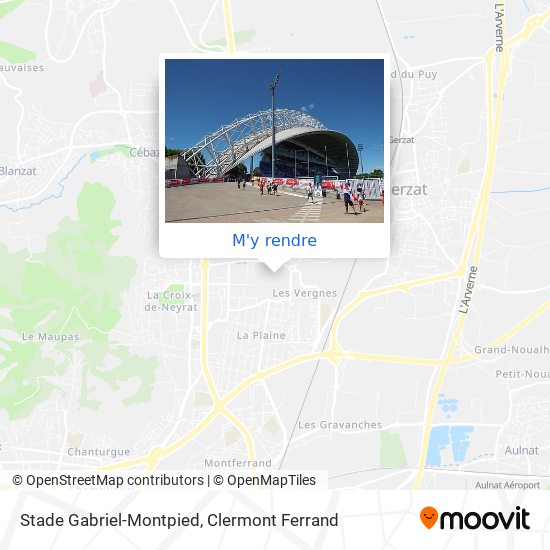 Stade Gabriel-Montpied plan