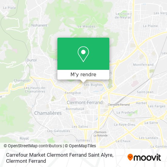 Carrefour Market Clermont Ferrand Saint Alyre plan
