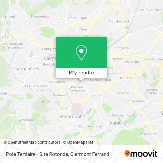 Pole Tertiaire - Site Rotonde plan