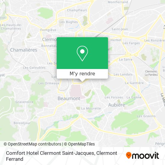Comfort Hotel Clermont Saint-Jacques plan