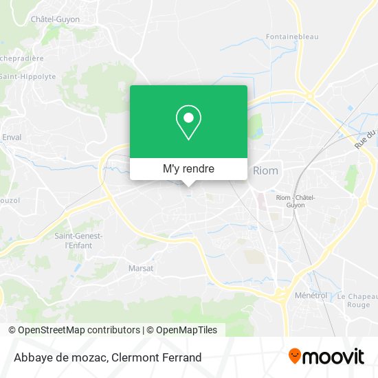 Abbaye de mozac plan