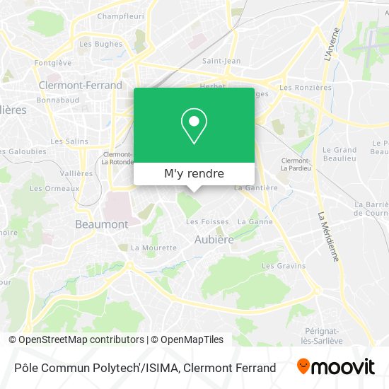 Pôle Commun Polytech'/ISIMA plan