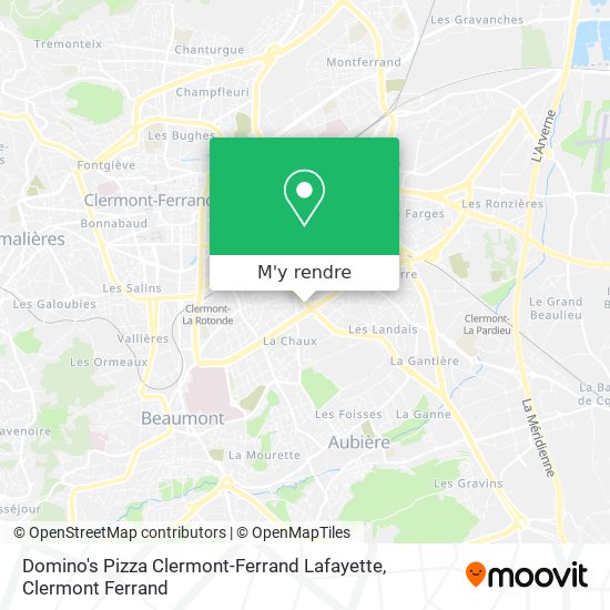 Domino's Pizza Clermont-Ferrand Lafayette plan